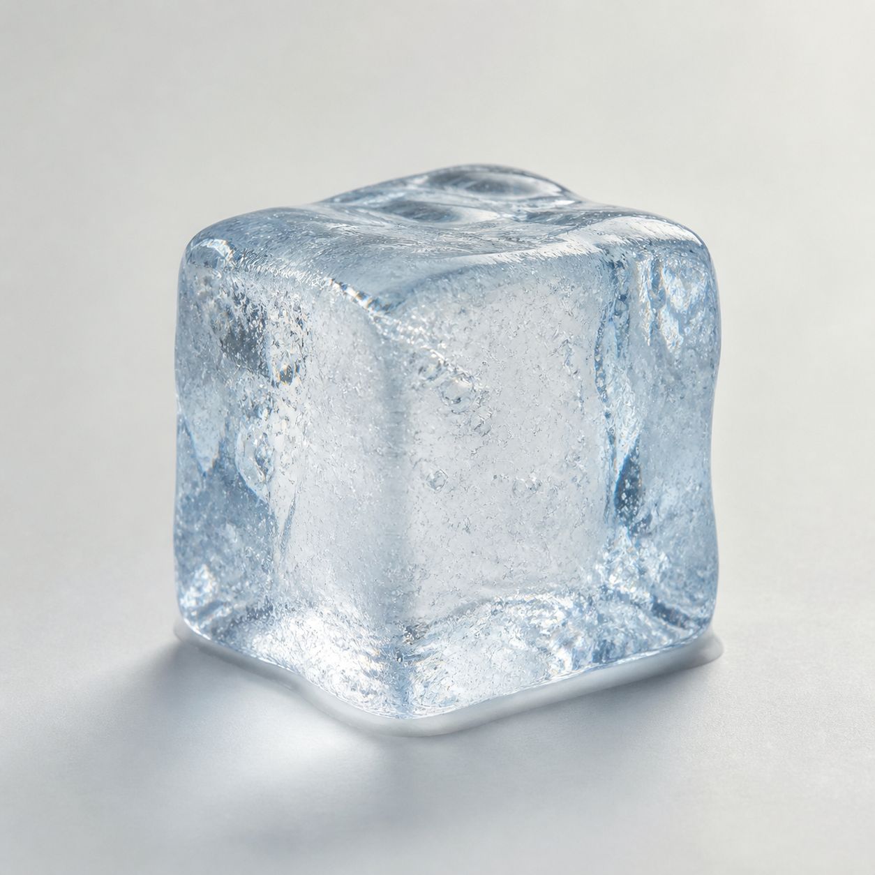 A realistic solid ice cube